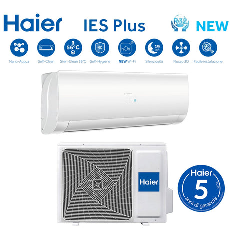 climatizzatore condizionatore haier inverter serie ies plus 18000 btu as50s2sf2fa 3 r 32 wi fi integrato classe a__ a__