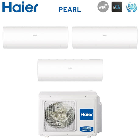 climatizzatore condizionatore haier trial split inverter serie pearl 7_12_12 con 3u70s2sr3fa r 32 wi fi integrato 7000_12000_12000 novita 7977