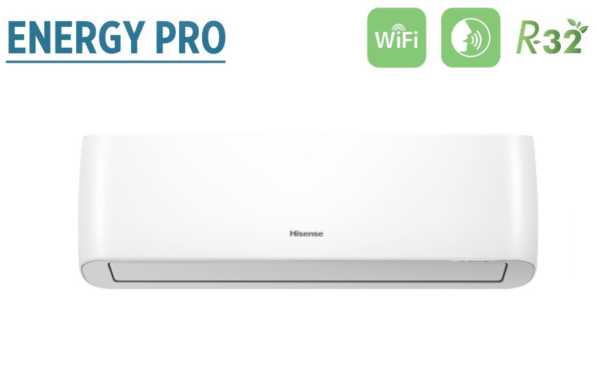 climatizzatore condizionatore hisense inverter serie energy pro 12000 btu qe35xv00g r 32 wi fi integrato classe a___ novita 2020