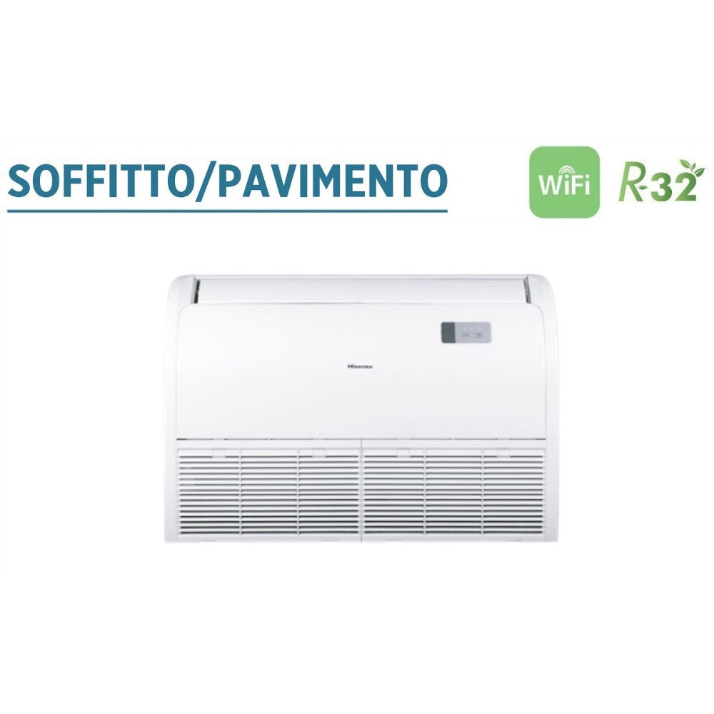 climatizzatore condizionatore hisense soffitto pavimento r 32 48000 btu auv105ur4ra4 a__ con comando remoto novita