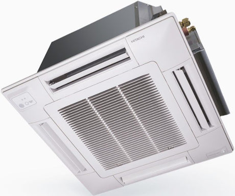 climatizzatore condizionatore hitachi a cassetta 4 vie inverter 21000 btu rai 60rpe r 32 wi fi optional con griglia inclusa novita