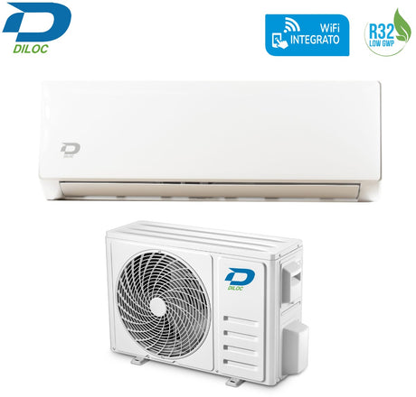 climatizzatore condizionatore inverter diloc serie oasi 9000 btu d.oasi09 a__ wi fi integrato alexa google home novita 24619