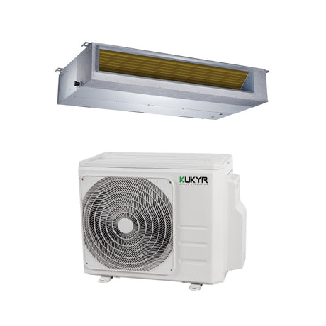 climatizzatore condizionatore kukyr canalizzato canalizzabile inverter 18000 btu r 32 wi fi optional con telecomando infrarossi incluso