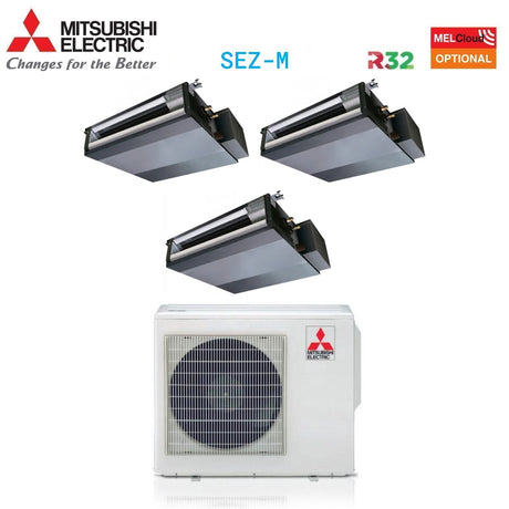 climatizzatore condizionatore mitsubishi electric canalizzato canalizzabile trial split inverter 9+9+12 con mxz 3f68vf r 32 wi fi optional 9000+9000+12000