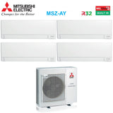 climatizzatore condizionatore mitsubishi electric quadri split inverter linea plus serie msz ay 9_9_9_15 con mxz 4f72vf r 32 wi fi integrato 9000_9000_9000_15000