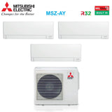 climatizzatore condizionatore mitsubishi electric trial split inverter linea plus serie msz ay 9_9_12 btu con mxz 3f54vf wi fi integrato r 32 9000_9000_12000 a___