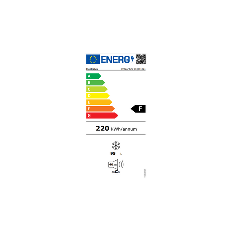 congelatore verticale electrolux lyb2af82s 95 lt classe f