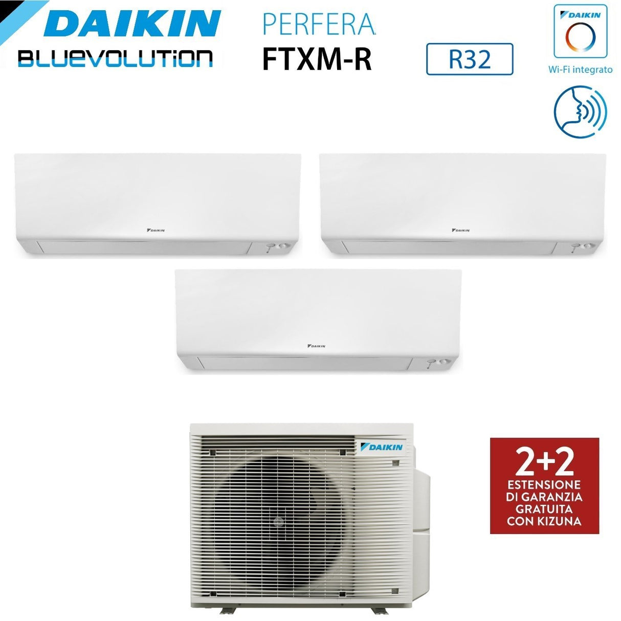 daikin climatizzatore condizionatore daikin bluevolution trial split inverter serie ftxmr perfera wall 577 con 3mxm52a r 32 wi fi integrato 500070007000 garanzia italiana