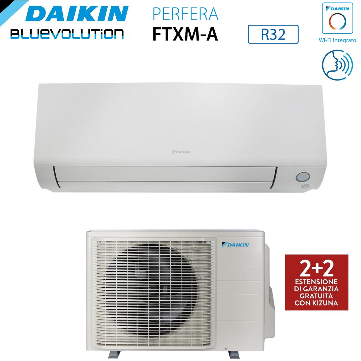 daikin condizionatore daikin perfera all season 21000 btu ftxm60a r 32 wi fi integrato garanzia italiana