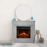 divina fire camino elettrico da terra divine fire bellini effetto cemento