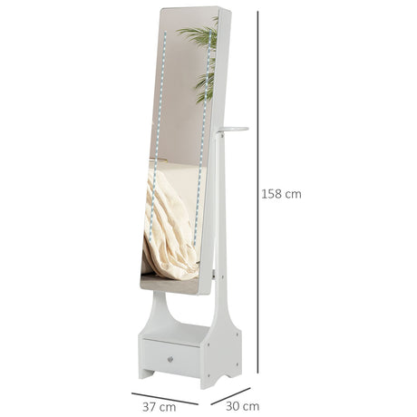 easycomfort easycomfort armadio portagioie con specchio e luci a led regolabili con interruttore touch per bracciali orecchini e anelli ean 8055776915272