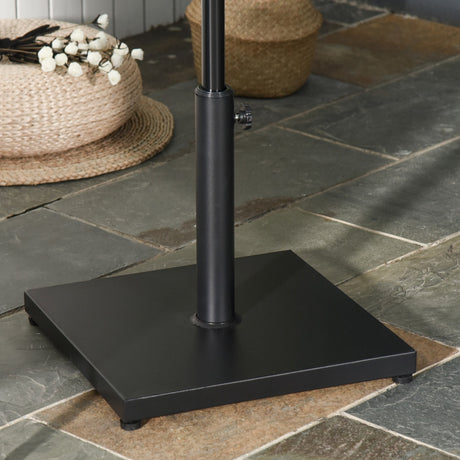 easycomfort easycomfort base per ombrellone quadrata da 18kg per pali da 33 53 8 cm 45x45x39 cm nero