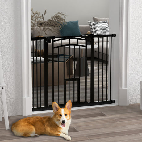 easycomfort easycomfort cancellino per cani taglia piccola e media con chiusura automatica in acciaio e pa 74 100x76 cm nero