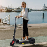 easycomfort easycomfort monopattino elettrico pieghevole altezza regolabile 82 93cm con freno velocita 12kmh nero