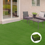 easycomfort easycomfort piastrelle da giardino con erba sintetica 30x30cm 10 pezzi prato artificiale densita 6500 verde