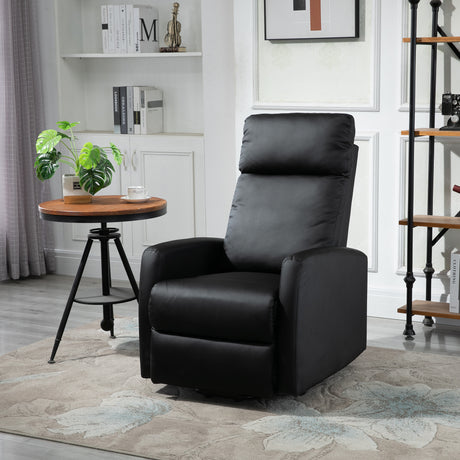 easycomfort easycomfort poltrona elettrica alzapersona 45 poltrona relax elettrica reclinabile a 145 con telecomando e poggiapiedi in pelle pu nero 67x95x105 cm ean 8054144135540