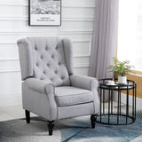easycomfort easycomfort poltrona grigia in stile francese con ampia seduta gambe rivestite in legno e cuscini sfoderabili ean 8054144133850