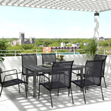 easycomfort easycomfort tavolo da giardino allungabile da 160 220 cm per 6 8 persone rettangolare in alluminio grigio