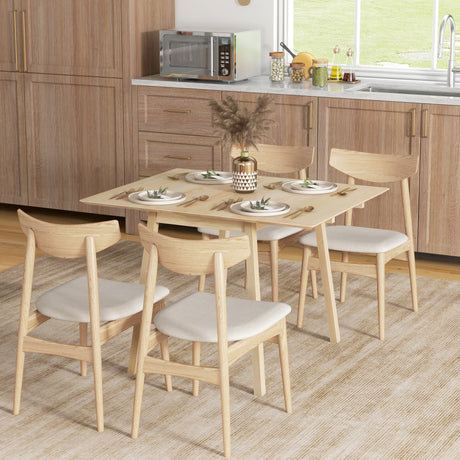 easycomfort easycomfort tavolo pieghevole salvaspazio a 2 ribalte per 2 4 persone in legno di pino colore legno naturale