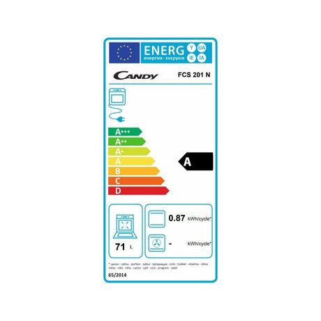 forno elettrico da incasso candy 71 litri fcs201n e classe a