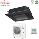 fujitsu condizionatore a cassetta fujitsu kr circular flow black 45000 btu auxg45krlb monofase r 32 wi fi optional con griglia e filocomando