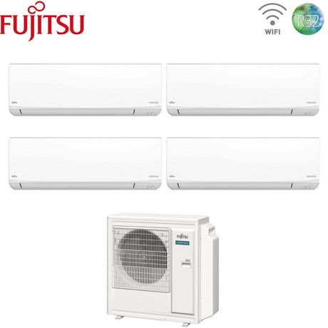 fujitsu condizionatore quadri split fujitsu kj white 7777 con aoeg30kbta4 r 32 wi fi integrato