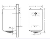 isea scaldabagno elettrico isea swing plus 1505 ho attacco a sinistra