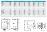 isea scaldabagno termoelettrico verticale isea swing plus mix heating ve 1005 sx e440u37i attacco a sinistra garanzia di 5 anni