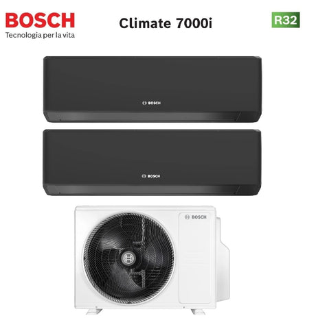junkers bosch condizionatore dual split bosch climate 7000i black 79 con 5000m 412 e r 32 wi fi integrato