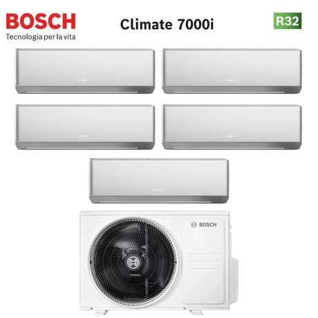 junkers bosch condizionatore penta split bosch climate 7000i silver 79999 con 5000m 1054 e r 32 wi fi integrato