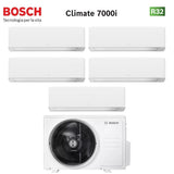 junkers bosch condizionatore penta split bosch climate 7000i white 9991212 con 5000m 1054 e r 32 wi fi integrato