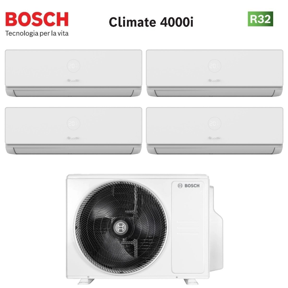 junkers bosch condizionatore quadri split bosch climate 4000i 99918 con 5000m 1054 e r 32 wi fi optional