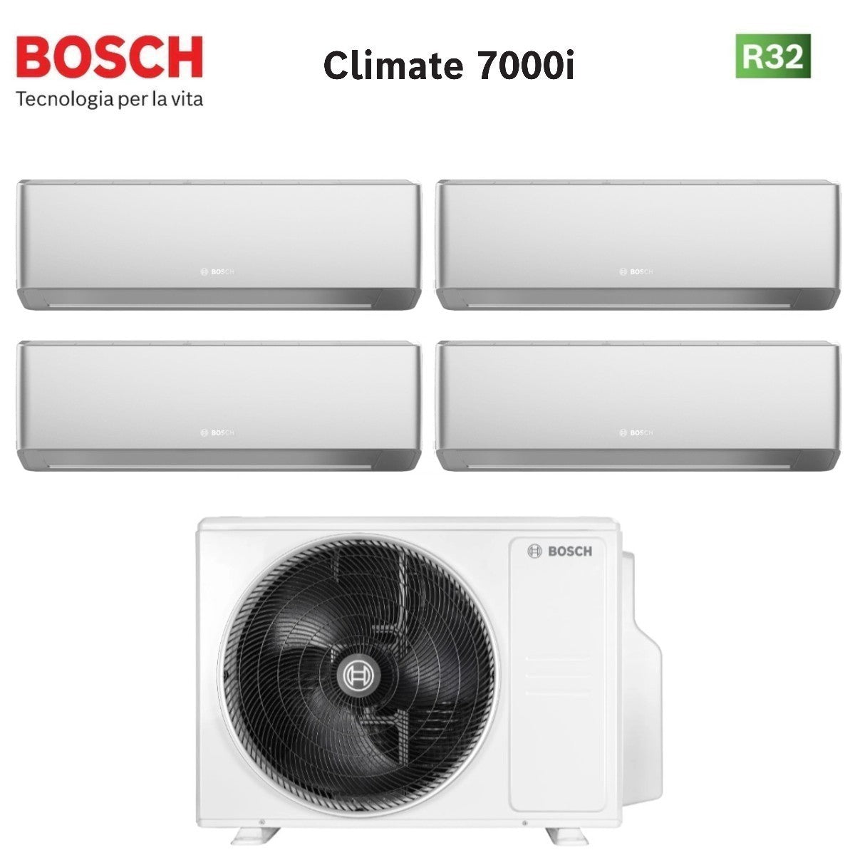 junkers bosch condizionatore quadri split bosch climate 7000i silver 7799 con 5000m 1054 e r 32 wi fi integrato