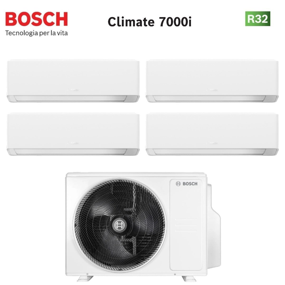junkers bosch condizionatore quadri split bosch climate 7000i white 77712 con 5000m 1054 e r 32 wi fi integrato