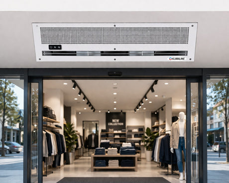 klimaline barriera d aria ad incasso klimaline ecoline 1s 738b da 120 cm 2 velocita senza resistenza con telecomando incluso
