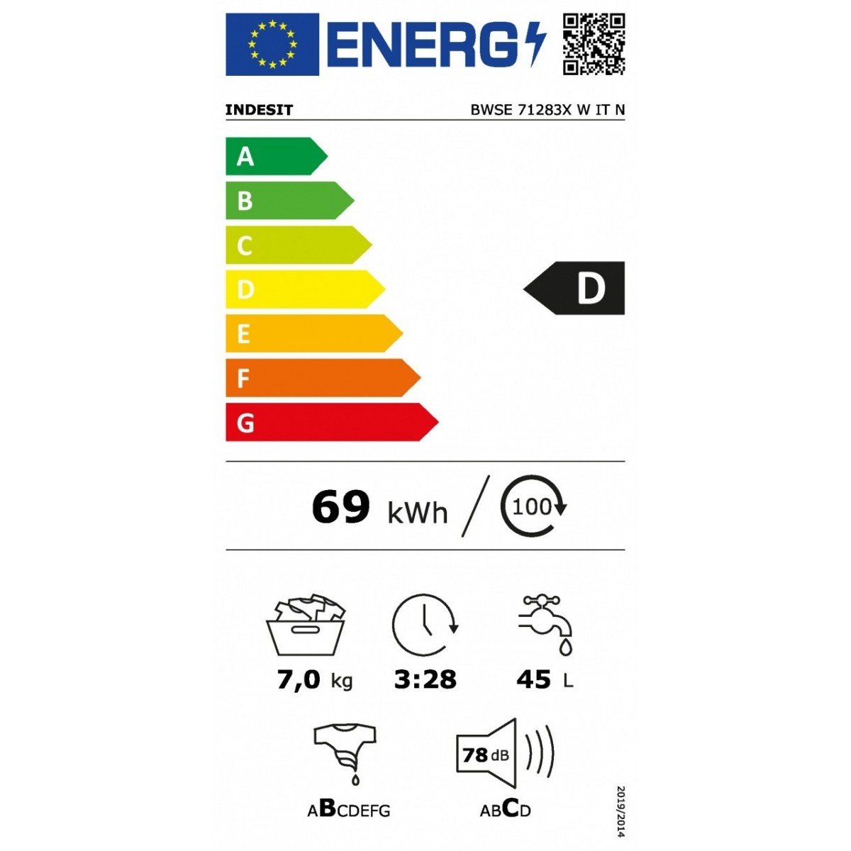 lav.indesit 7kg d 1200 rpm display