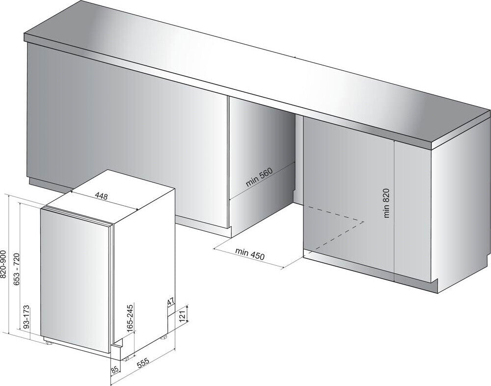 lavastoviglie da incasso whirlpool wsio 3t223 pce x 10 coperti a82xl44 8xp55 5 tecnologia sesto senso display digitale classe e
