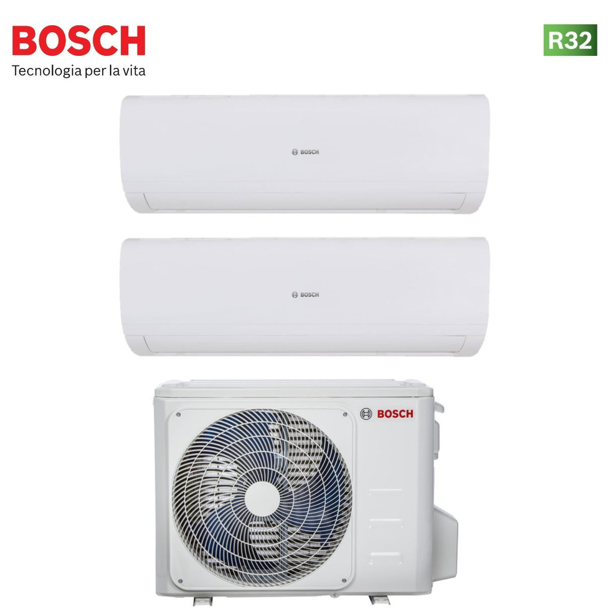 offerta climatizzatore condizionatore bosch dual split inverter serie 5000ms 9_12 con 18 oue r 32 9000_12000