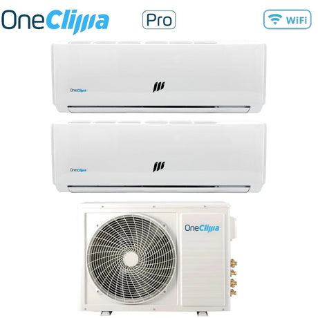 oneclima climatizzatore condizionatore oneclima dual split inverter serie pro 912 con mlt18x2y24 r 32 wi fi optional 900012000