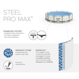 piscina fuori terra bestway 56416 steel pro max o 366x76h con pompa filtrante senza scala 6.473 litri