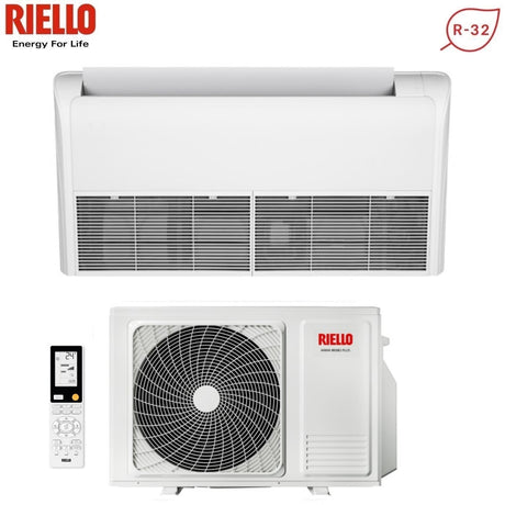 riello condizionatore soffittopavimento riello 24000 btu aaria pro p ams 70 p r 32 con telecomando incluso