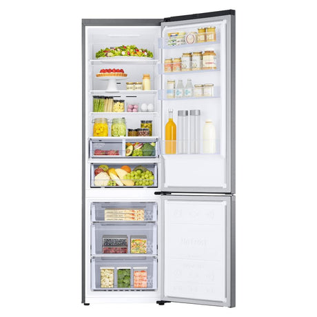 samsung frigorifero combinato samsung rb38c607as9 ef ecoflex ai air space 387 litri classe a a203xl595xp658 smartthings bixby alexa total no frost silver ean 8806095078113
