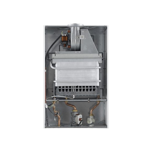 scaldabagno a gas baxi mod. acquaprojet_ blue 14 fi low nox completo di kit scarico fumi metano new 5634