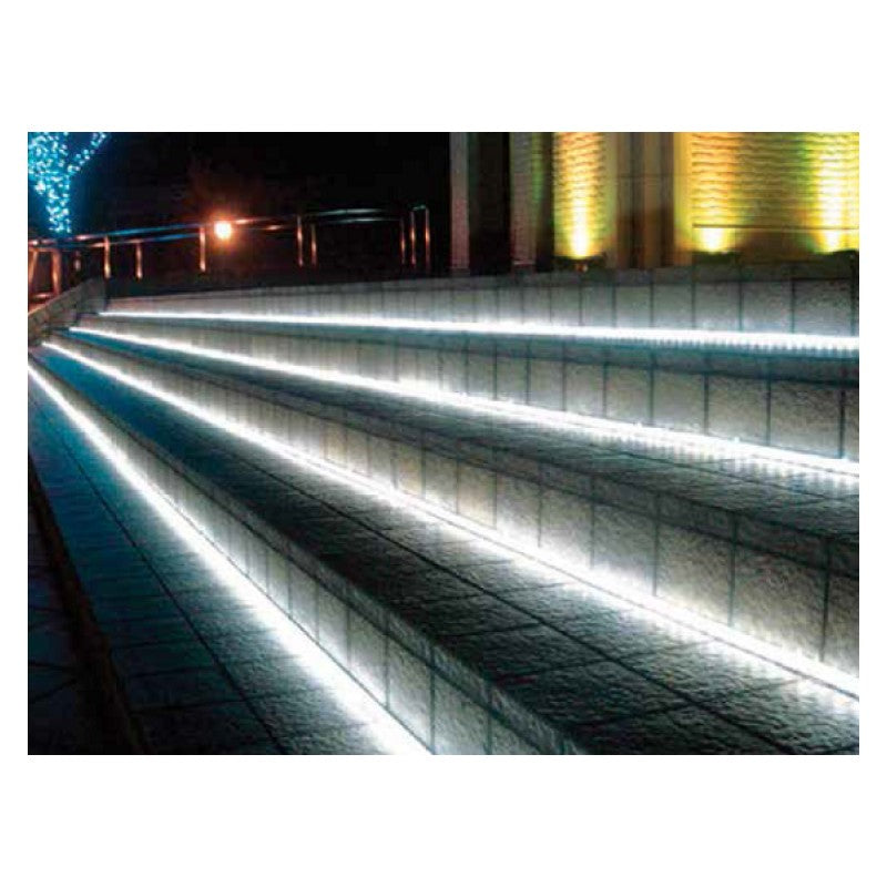 striscia led adesiva per esterni rotolo da 5 m luce calda copia