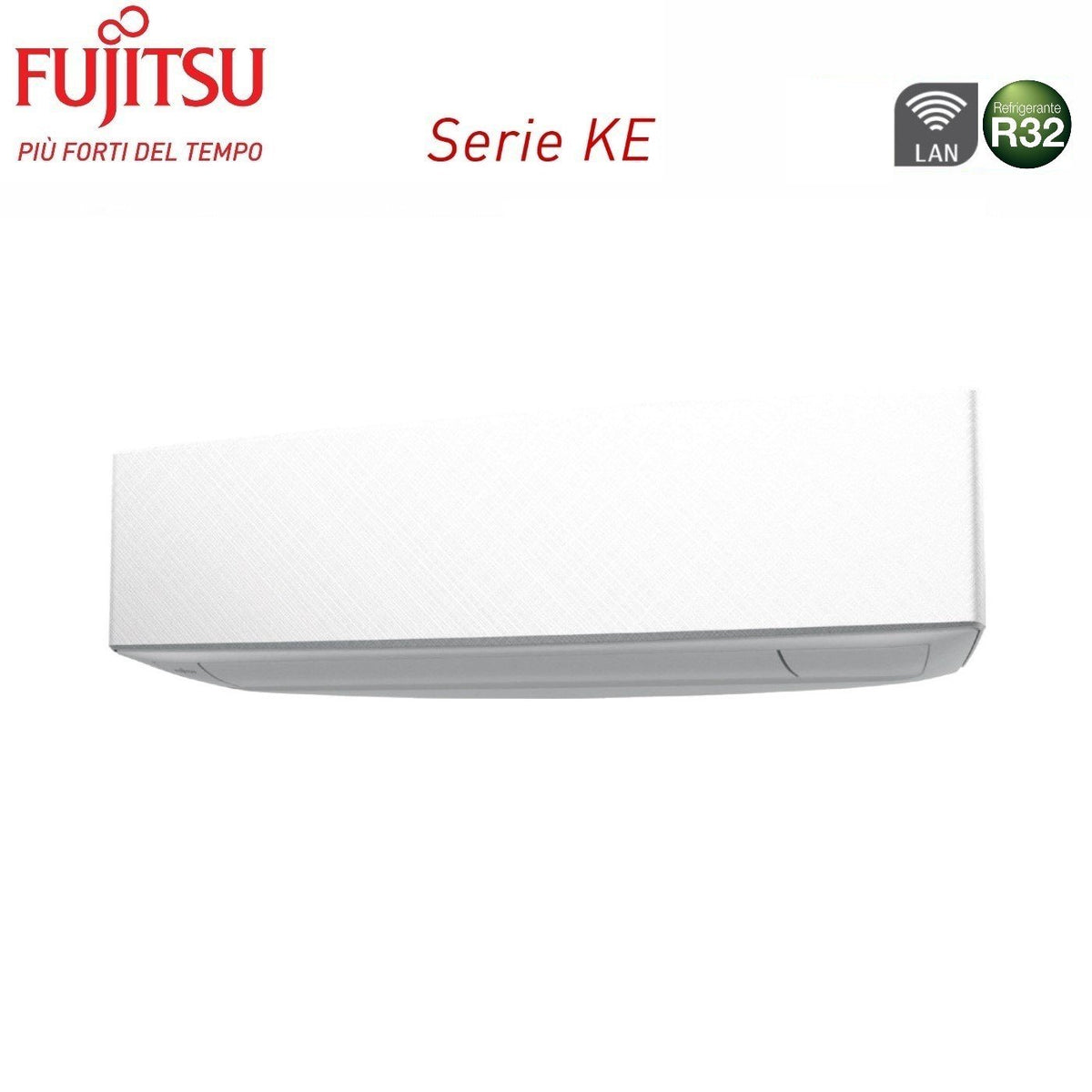 unita interna a parete fujitsu serie ke white 14000 btu asyg14ketf r 32 wi fi integrato colore bianco