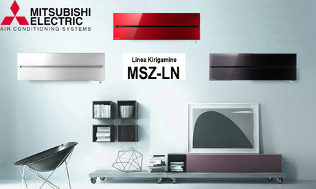 unita interna a parete mitsubishi electric inverter serie kirigamine style 12000 btu msz ln35vgb colore black nero