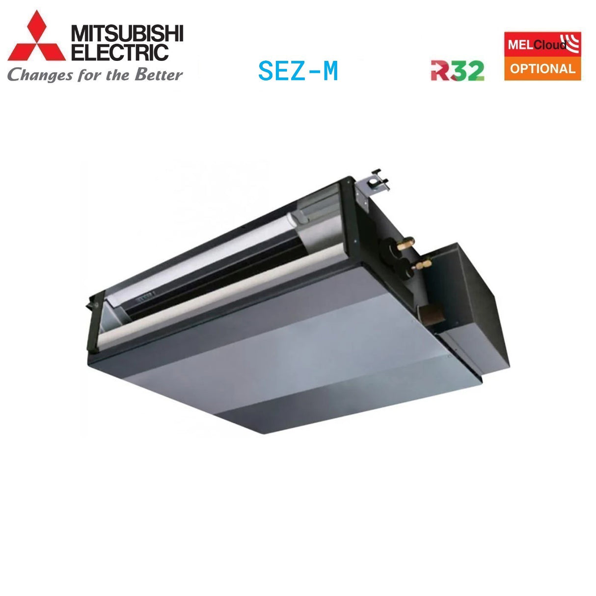 unita interna canalizzato mitsubishi electric sez m50da 18000 btu r 32 wi fi optional con comando a infrarossi incluso