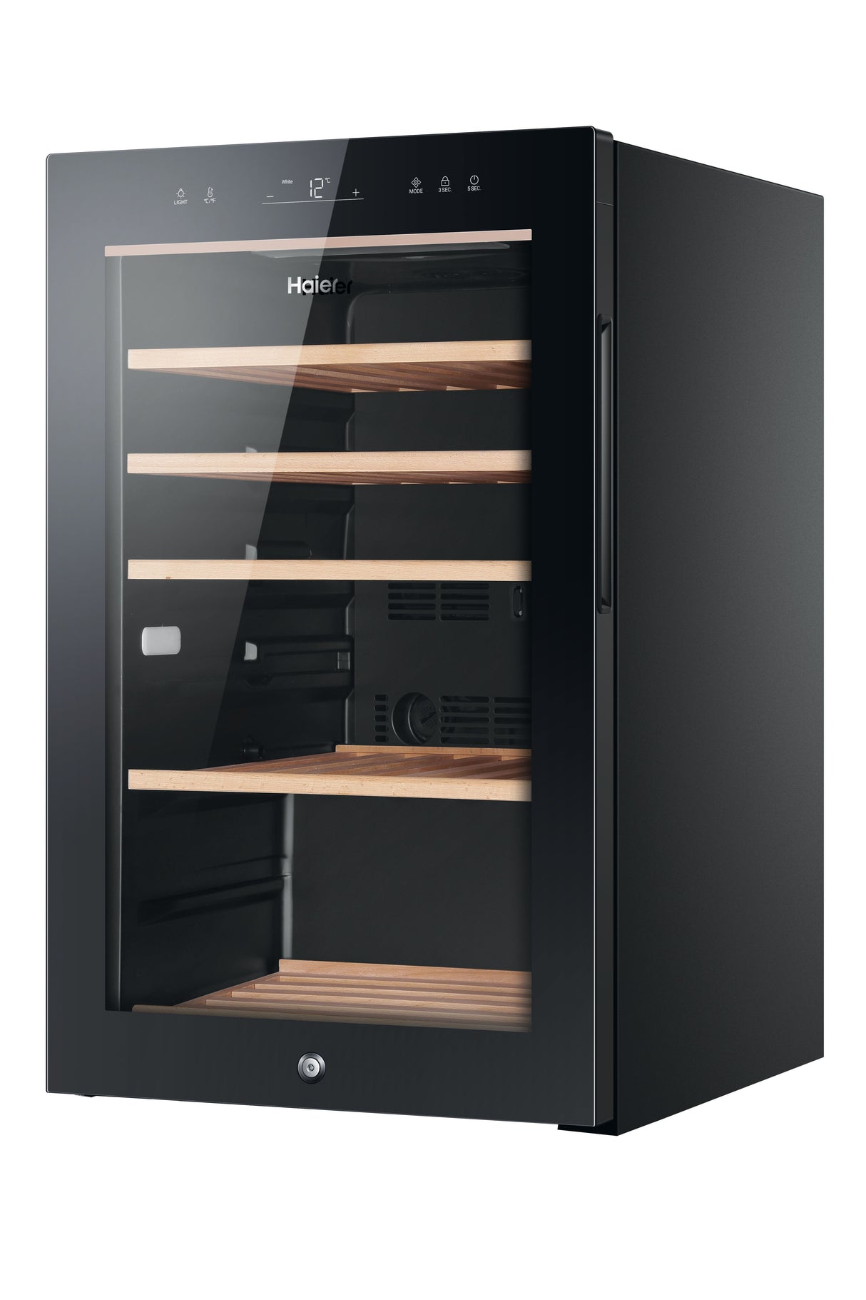haier cantinetta vino haier wine bank 50 serie 5 hws49ga con compressore libera installazione nero 49 bottiglie ean 6930265399363