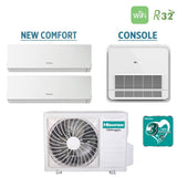 climatizzatore condizionatore hisense trial split inverter serie new comfort 9000_12000 btu _ console akt 9000 btu con 3amw72u4rfa r 32 wi fi optional 9_9_12