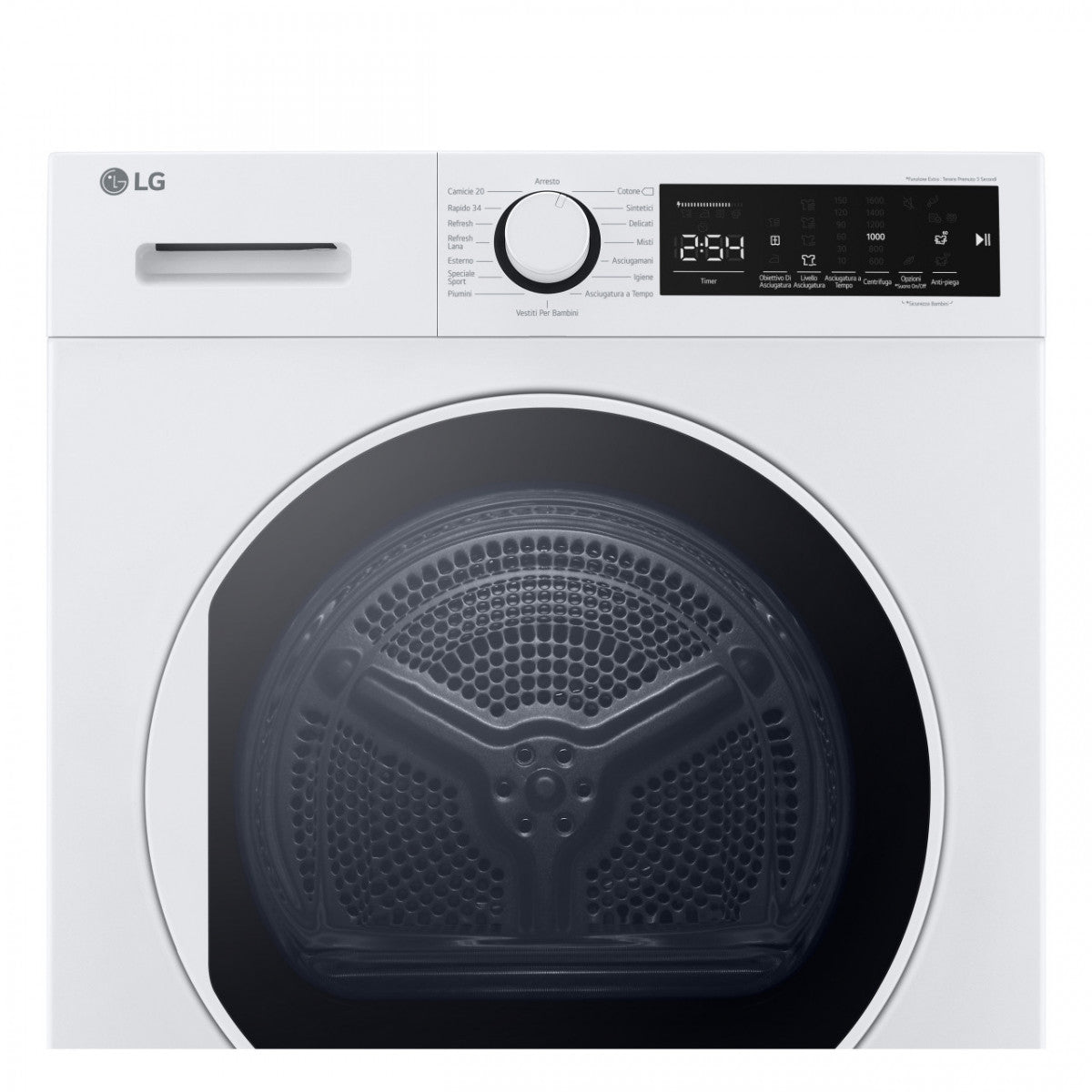 asciugatrice a pompa di calore lg rh80m3av6r 8kg eco hybrid classe a85xl60xp61 a++